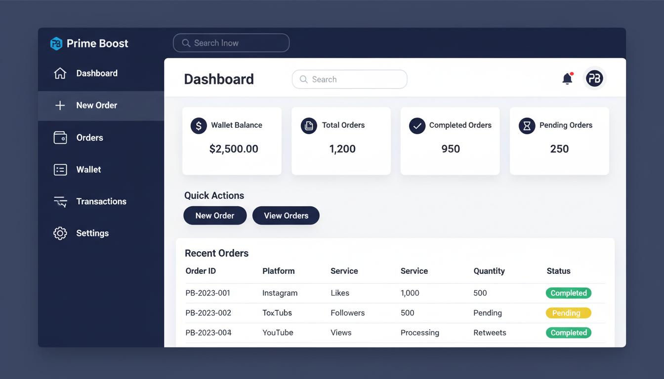 Prime Boost Dashboard